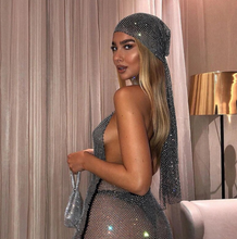 Load image into Gallery viewer, Rhinestone Turban, Sexy Headwraps, Head Wraps, Glam Head Wear