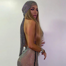 Load image into Gallery viewer, Rhinestone Turban, Sexy Headwraps, Head Wraps, Glam Head Wear